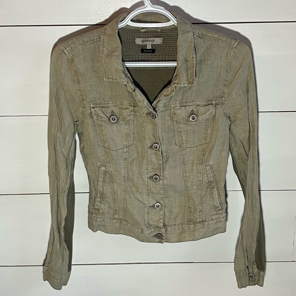 Sandwich_ Pure Linen Jacket